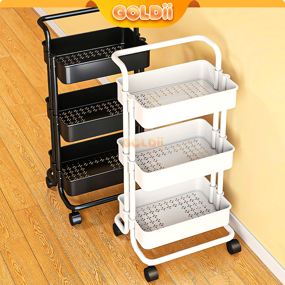 Jual GOLDII - Rak Troli Susun Rak Dapur Serbaguna Rak Kamar Mandi Rak ...