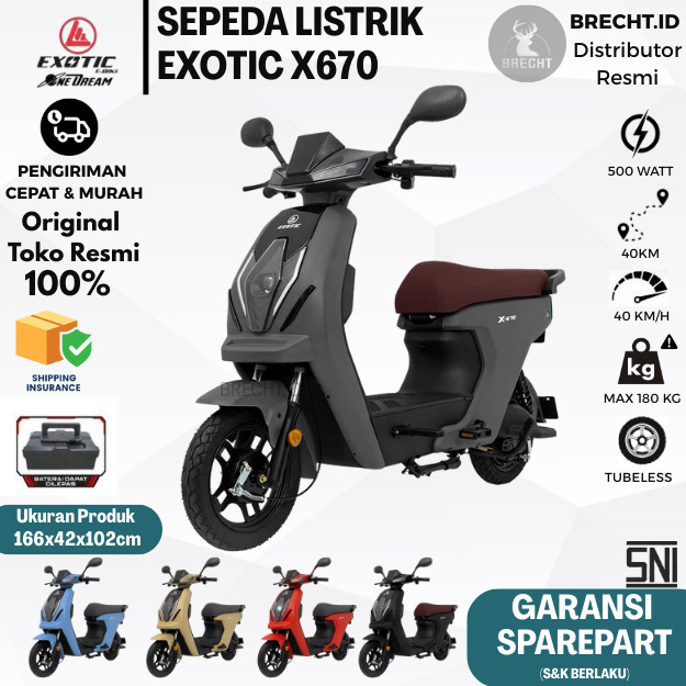 Sepeda Listrik EXOTIC X 670 500 Watt E Bike by Pacific Exotic X670 X-670