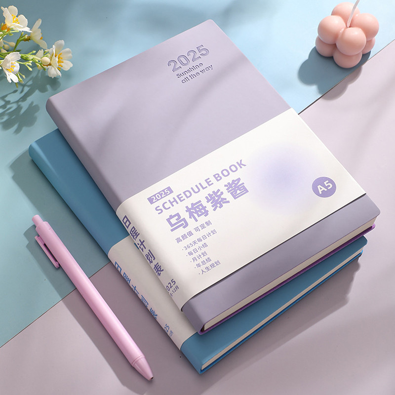 Jual 2025 Year A5 Notebook Agenda Book 365 Day Planner Notebook,Soft ...