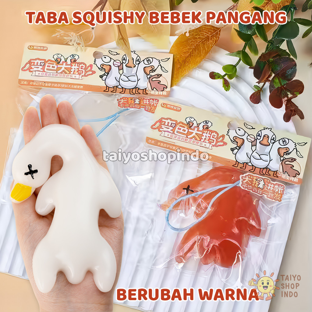 Jual TAIYO Taba Squishy Bebek Panggang Berubah Warna Squeeze