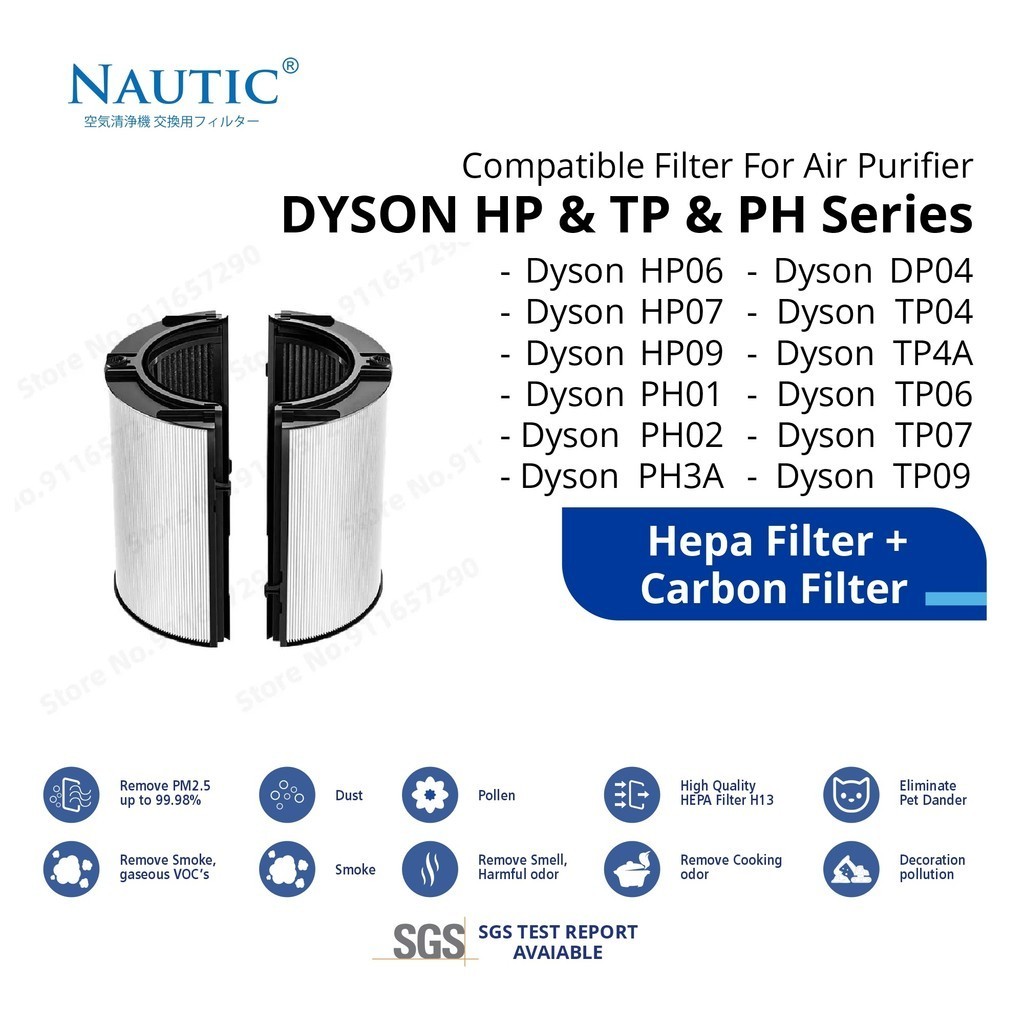 Jual HEPA FILTER Dyson Purifier Cool Air Purifier TP06 TP09 TP07 TP10 ...
