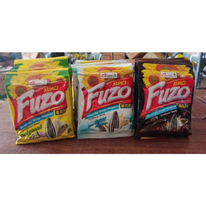 Jual Kuaci Fuzo dr Dua Kelinci Rasa Original, Susu, dan Kopi 1 Renceng ...
