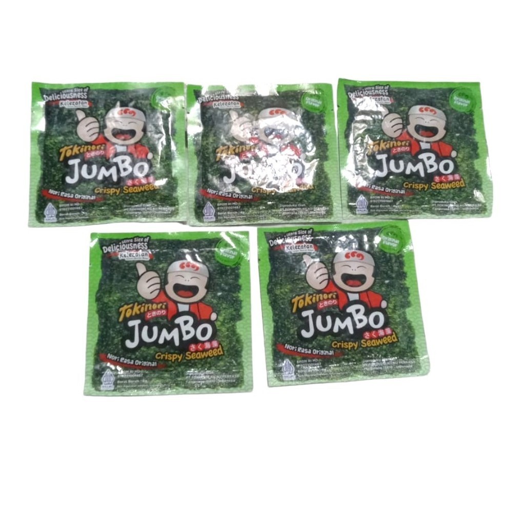 Jual Snack rumput laut Seaweed nori sheet Tokinori Jumbo crispy rasa ...