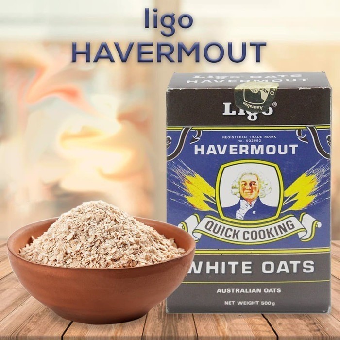 Jual Ligo Havermout White Oats Oatmeal Havermut Quaker Oat Choco Rolled ...