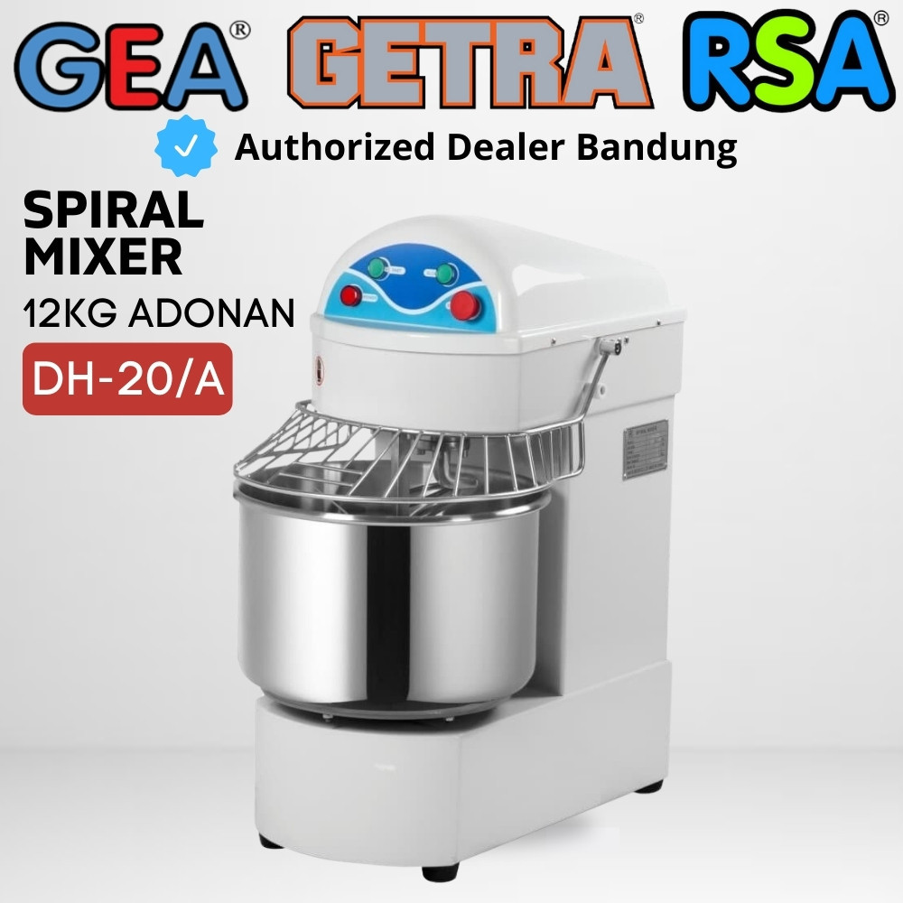 Jual Spiral Mixer 20 Liter GETRA DH-20A Mixer Adonan Roti Kalis DH 20A ...