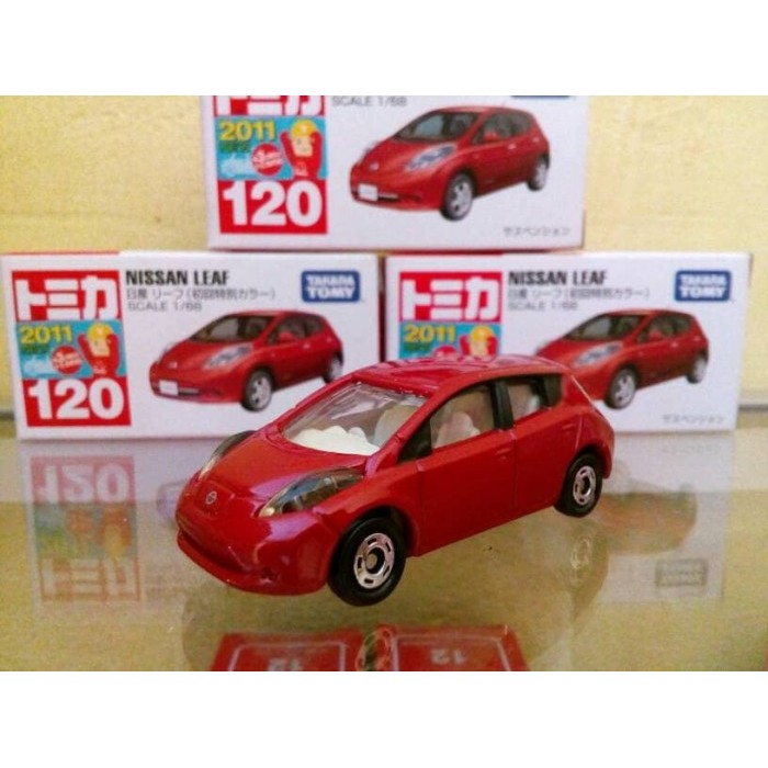 Miniature Voiture Tomica Nissan Leaf 1/68 - Blanche, Die-cast - Neuf, Origine Vietnam
