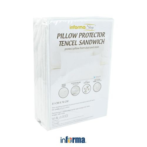 Jual Informa 51X76 cm Pelindung Bantal Tencel Sandwich Waterproof