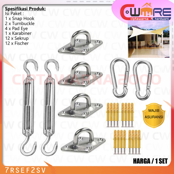 Jual Hook Peralatan Alat Pasang Tenda Kanopi Camping Triangle Rigging ...