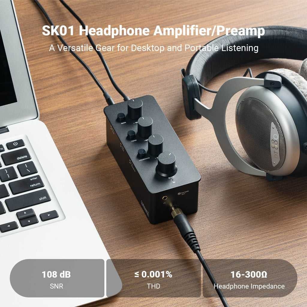 Jual Fosi Audio Amplifier Headphone 3 in 1 Preamp Equalizer Adjustable