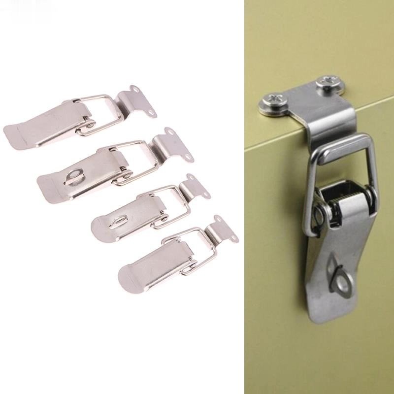 Jual Stainless Steel Spring Loaded Draw Toggle Latch Clamp Clip Silver