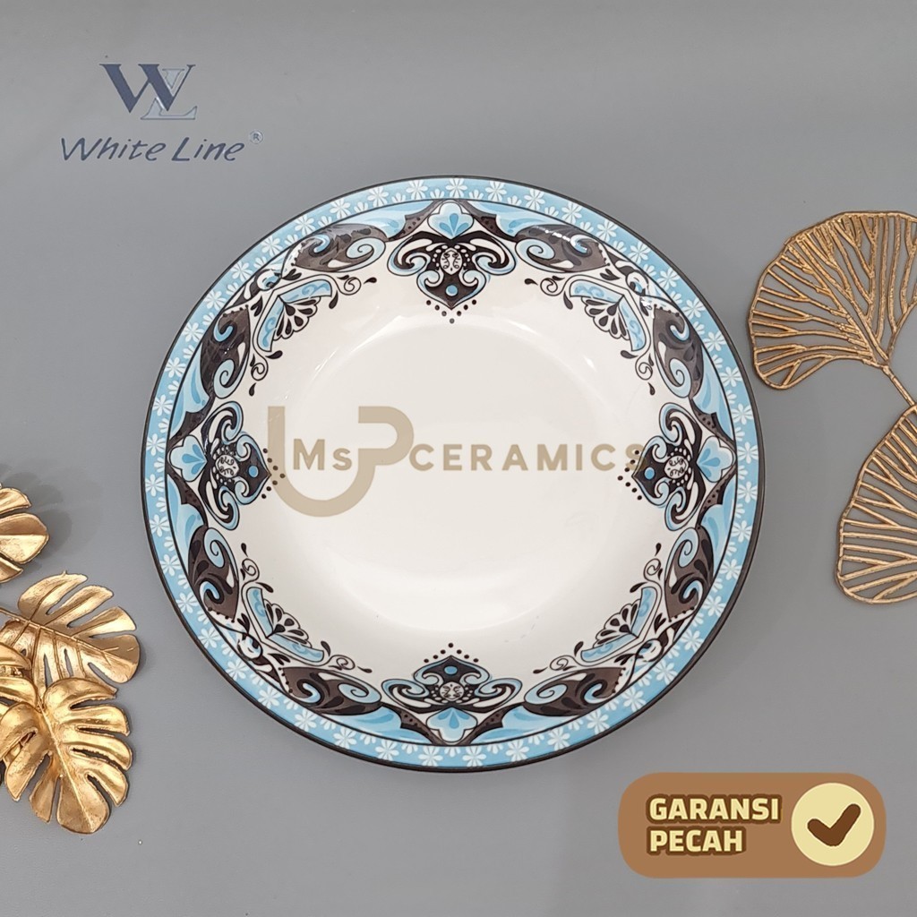 Jual WHITELINE Piring Keramik Makan DOVE (1 PCS) 9,25 Inch 23 Cm