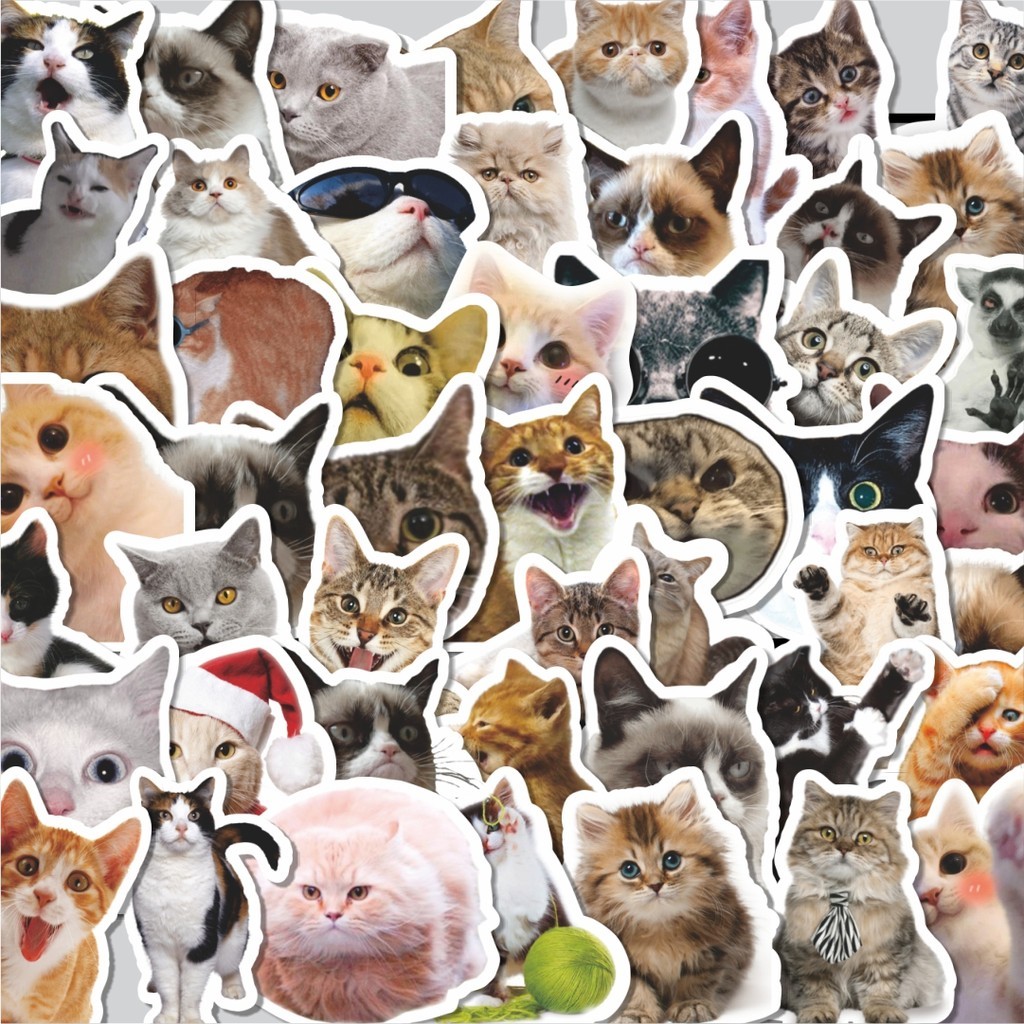 Jual Stiker Cutting Pack Stiker Cat/Kucing Kawaii V5 Isi 100Pcs Series ...
