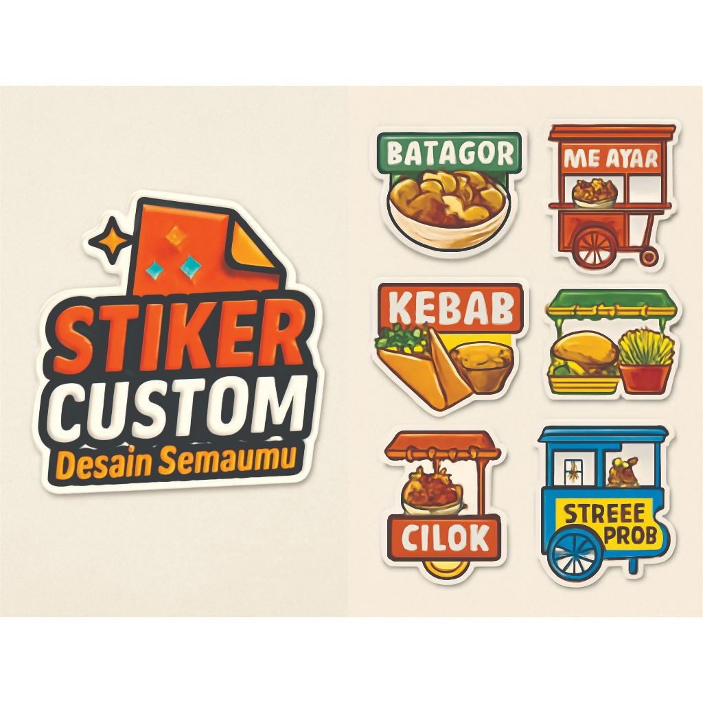 Jual STIKER KACA GEROBAK UKURAN JUMBO full colour | Shopee Indonesia