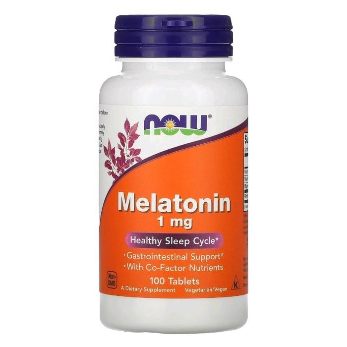 Jual Now Melatonin 1 mg , 100 Tablets , Suplemen Tidur , Sleep - ORI ...