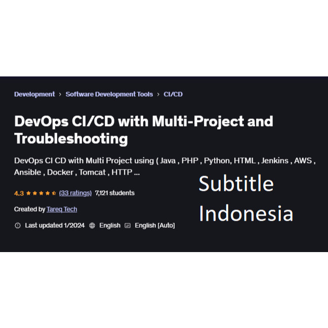 Jual Course DevOps CI/CD with Multi-Project and Troubleshooting ...