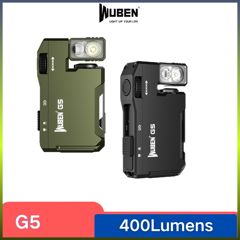 WUBEN G5 EDC Flashlight 400Lumens Portable Pocket Mini Light Waterproof Torch 180%c2%b0 Rotating Head With Magnetic Tail For Outdoor I.1594830090