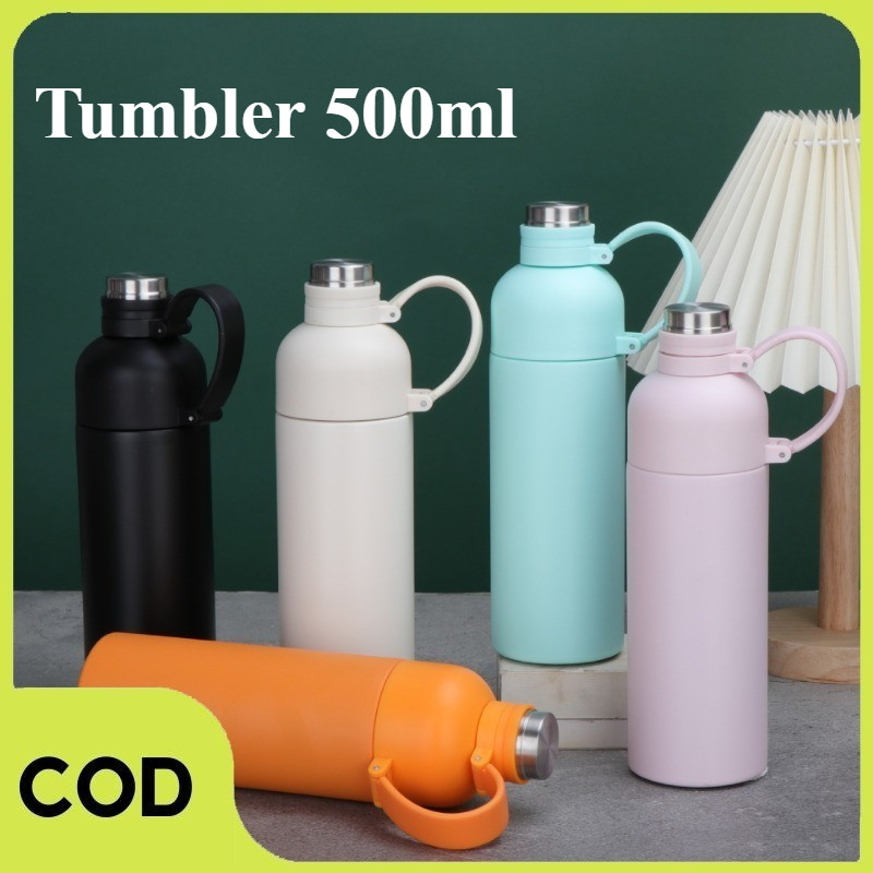Jual 【COD】Tumbler 500ml Viral Thermos Botol Minum Tahan Panas Dingin ...