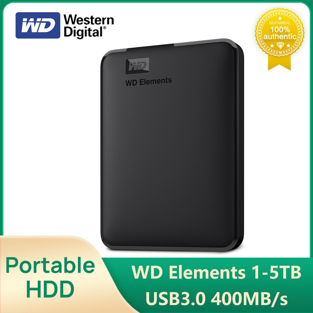 Jual Western Digital WD Elements Portable HDD 1TB 2TB 4TB 5TB USB3.0 ...