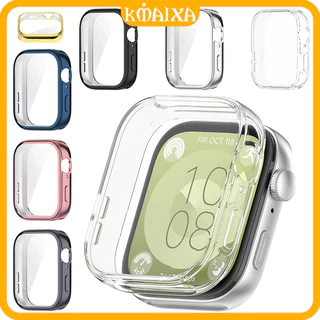 TPU Cover for Huawei Watch Fit 4/4 Pro/3 Case Huawei Watch Fit 3 Jam Tangan Smartwatch Huawei Fit 3 Bumper Screen Protector Full Coverage Accessories Cover