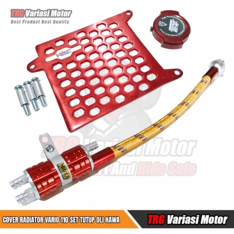 Jual Cover Radiator Vario 110 Karbu Tutup Radiator Model HRC CNC Set ...