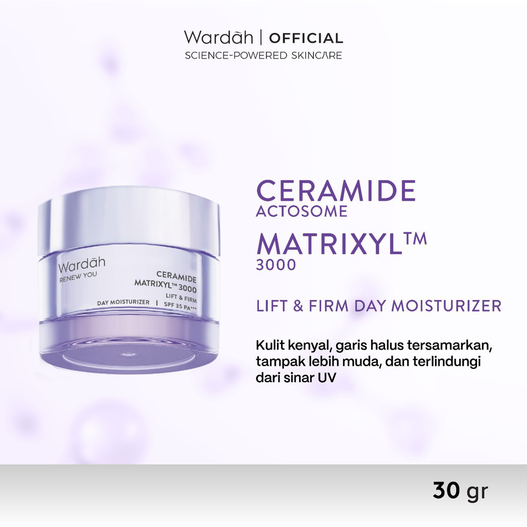 Wardah Renew You Ceramide Matrixyl™ 3000 Lift & Firm SPF 35 PA+++ Day Moisturizer
