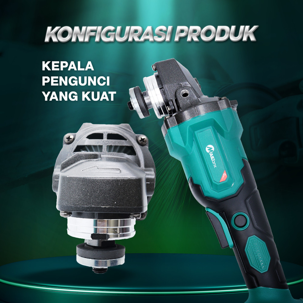 Jual Mailtank Sh Gerinda Baterai Brushles Vf Cordless Angle Grinder