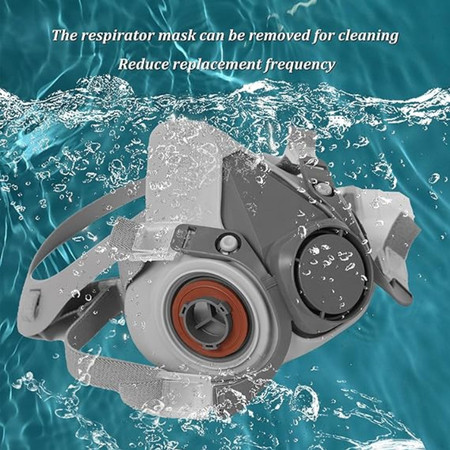 Jual Masker Gas Respirator Industrial Mask Anti Virus Debu Racun Udara ...