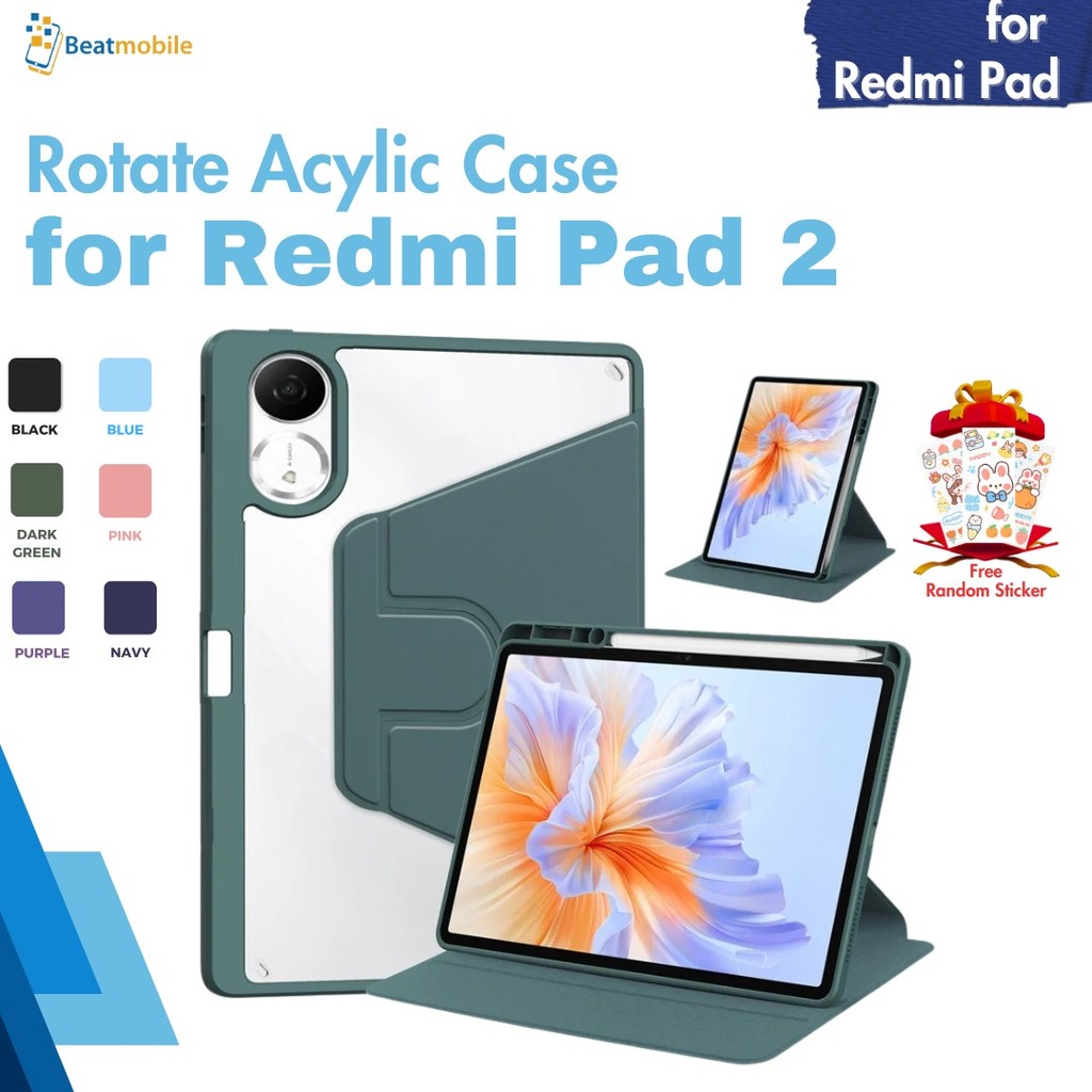Jual 360 Rotation Case RedmiPad 2 2025 11 Inch Redmi Pad Pro 12.1 Redmi ...