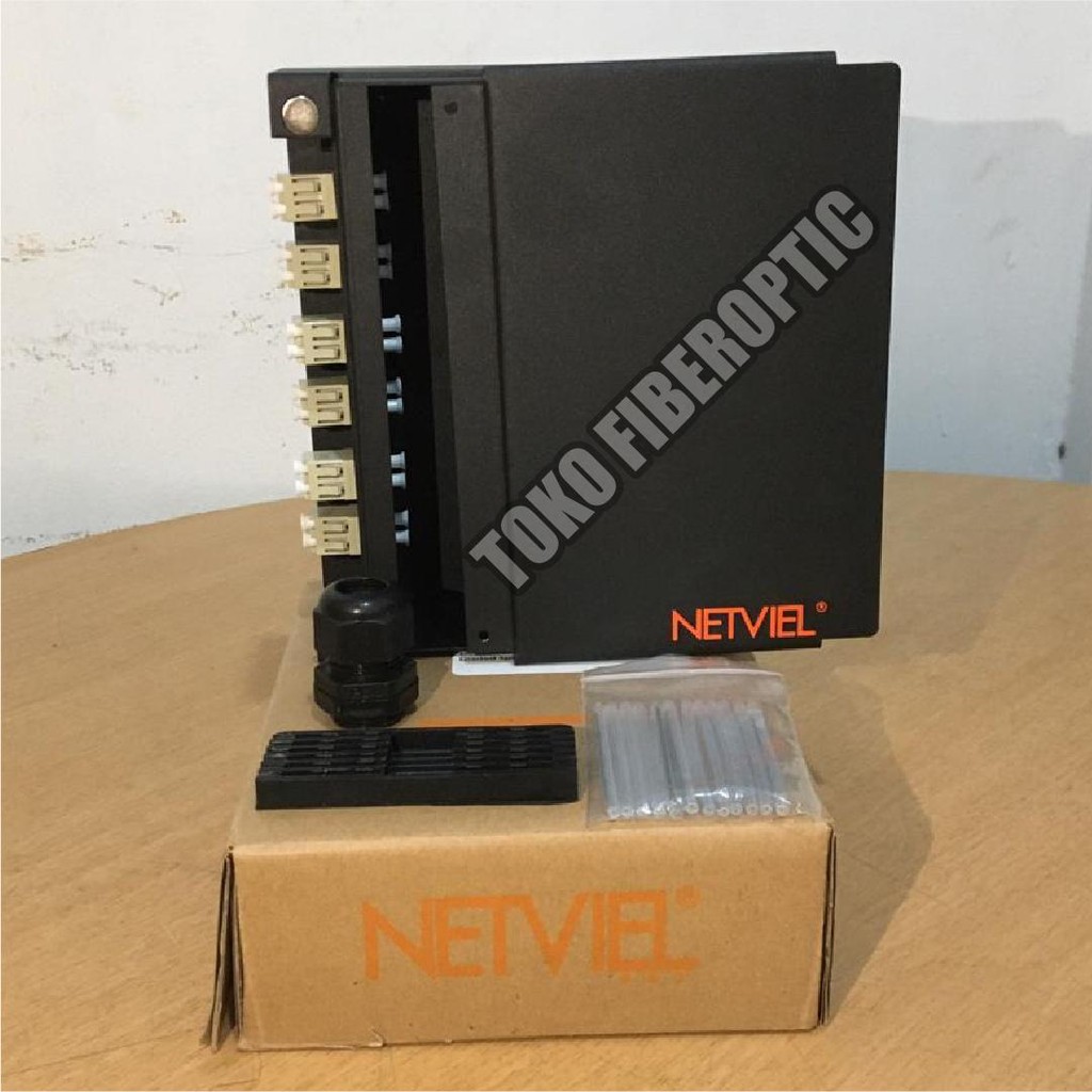 Jual NETVIEL OTB INDIBOX DINRAIL LC 4 port - 12 port Multimode OM2/OM3 ...
