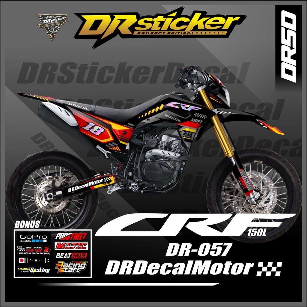 Jual Decal Sticker Motor Cross CRF 150L Fullbody - Dekal Stiker CRF 150 ...