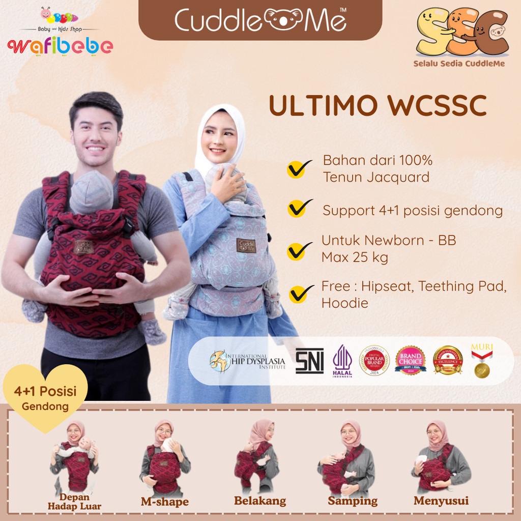 Jual Cuddle Me WCSSC Jacquard Ultimo Gendongan Tenun Bayi Hipseat M ...