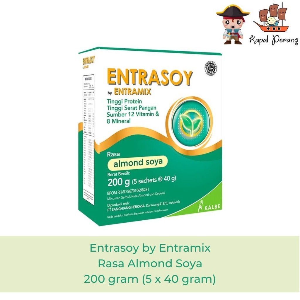 Jual Entrasoy Almond Soya 200 gram | Shopee Indonesia