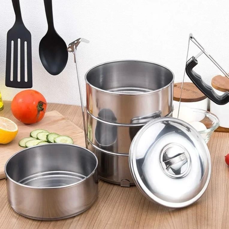 Jual BMW Kitchenware - Rantang 3 Susun 14 CM Rantang Lauk Lunch Box ...