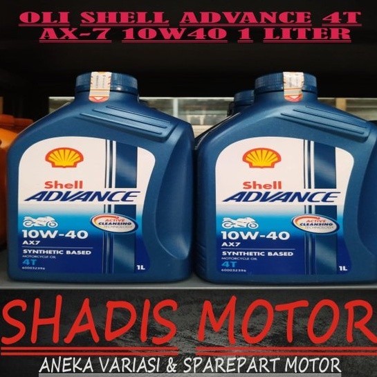 Jual Oli Shell Advance AX-7 10w40 Kemasan 1 Liter | Shopee Indonesia