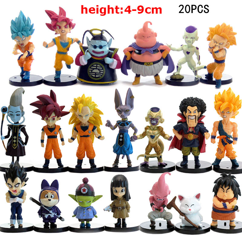 Jual 20PCS Bandai Dragon Ball Z Set Super Son Goku Vegeta Broly Buu ...