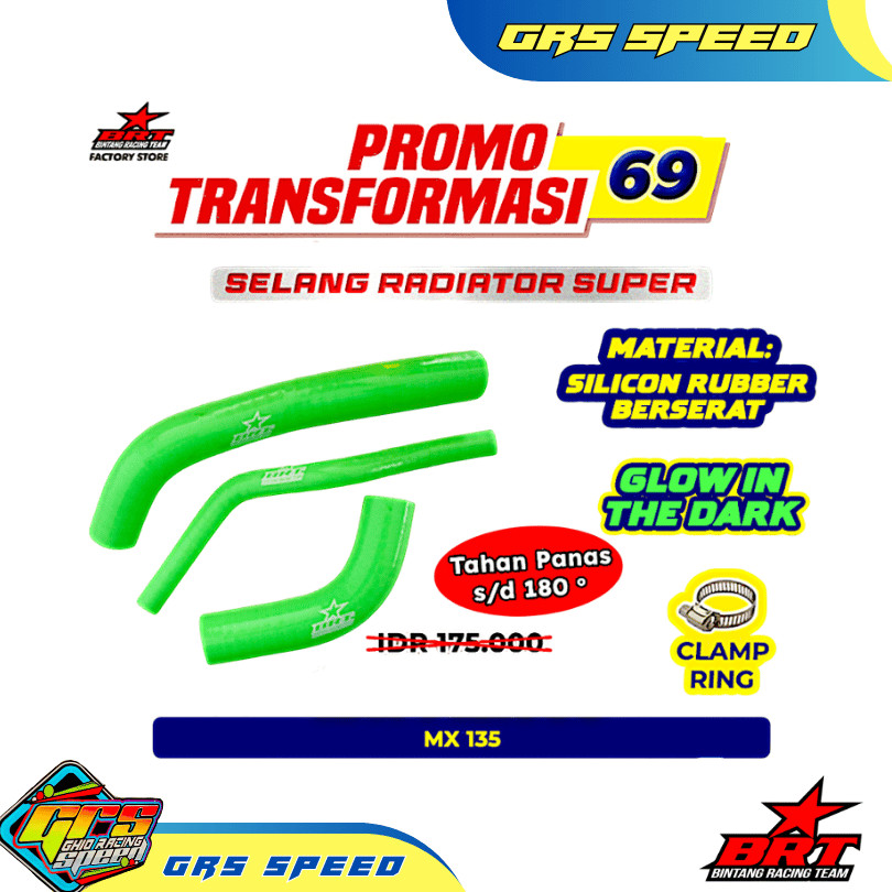 Jual GRS Tube Radiator Super BRT Selang Radiator Jupiter MX 135 Old ...
