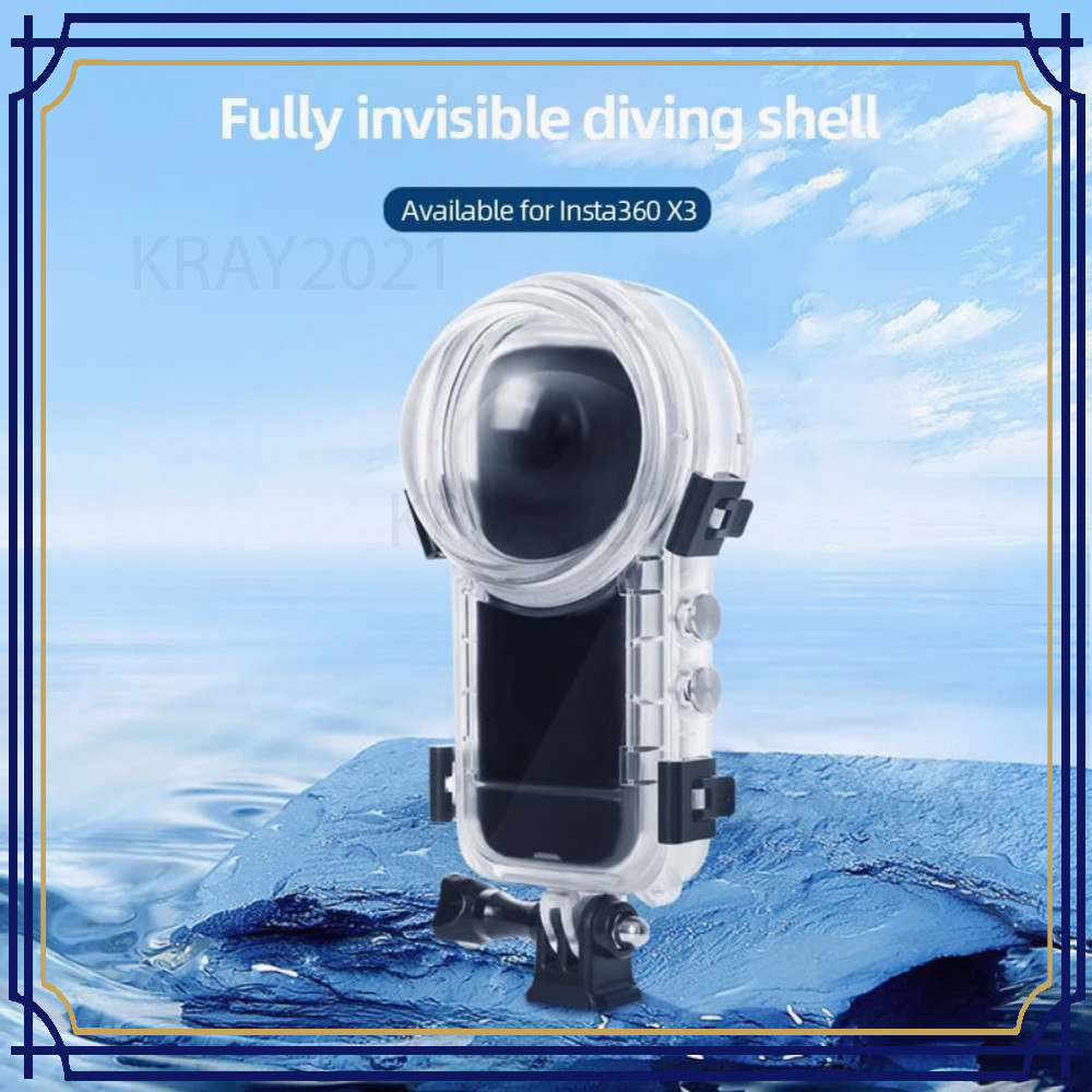 Jual Casing Anti Air Waterproof Action Camera Case for Insta360 X3 ...