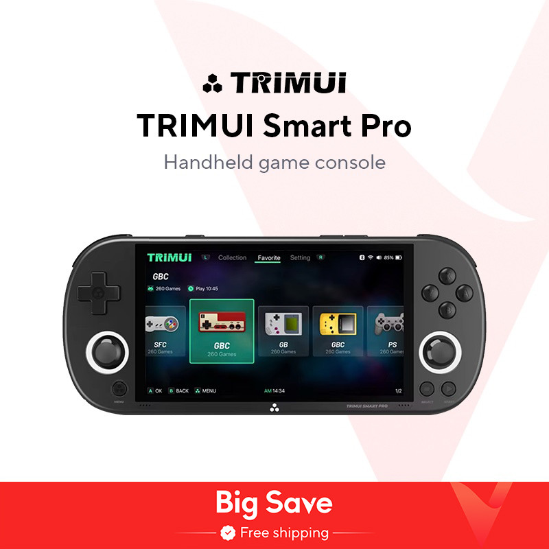 Jual Trimui Smart Pro Handheld Game Console 4.96''IPS Screen Linux ...
