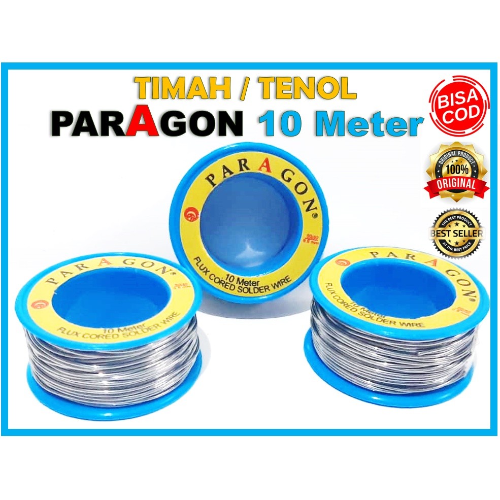 Jual Timah Paragon 10 Meter Tenol Solder Timah Solder | Shopee Indonesia