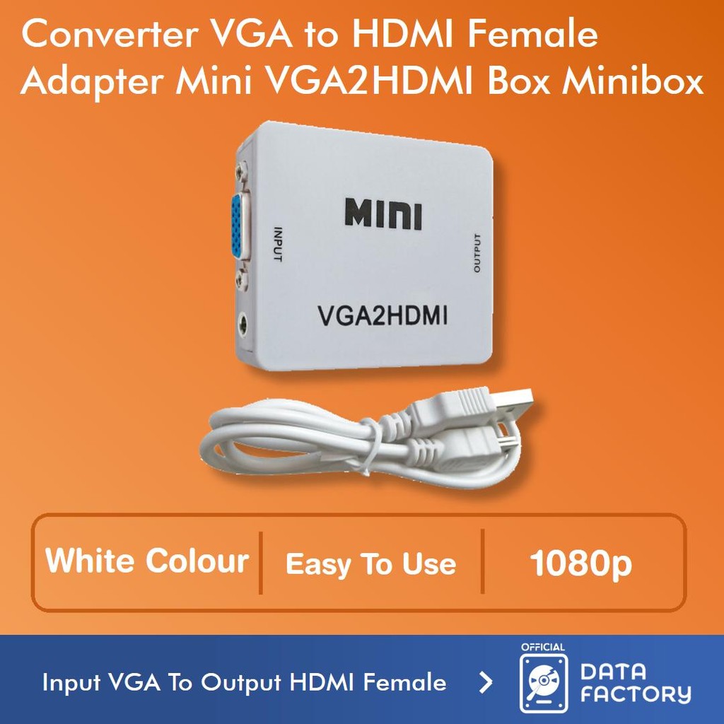 Jual VGA2HDMI Converter VGA To HDMI 1080P Female Konverter Mini Video ...