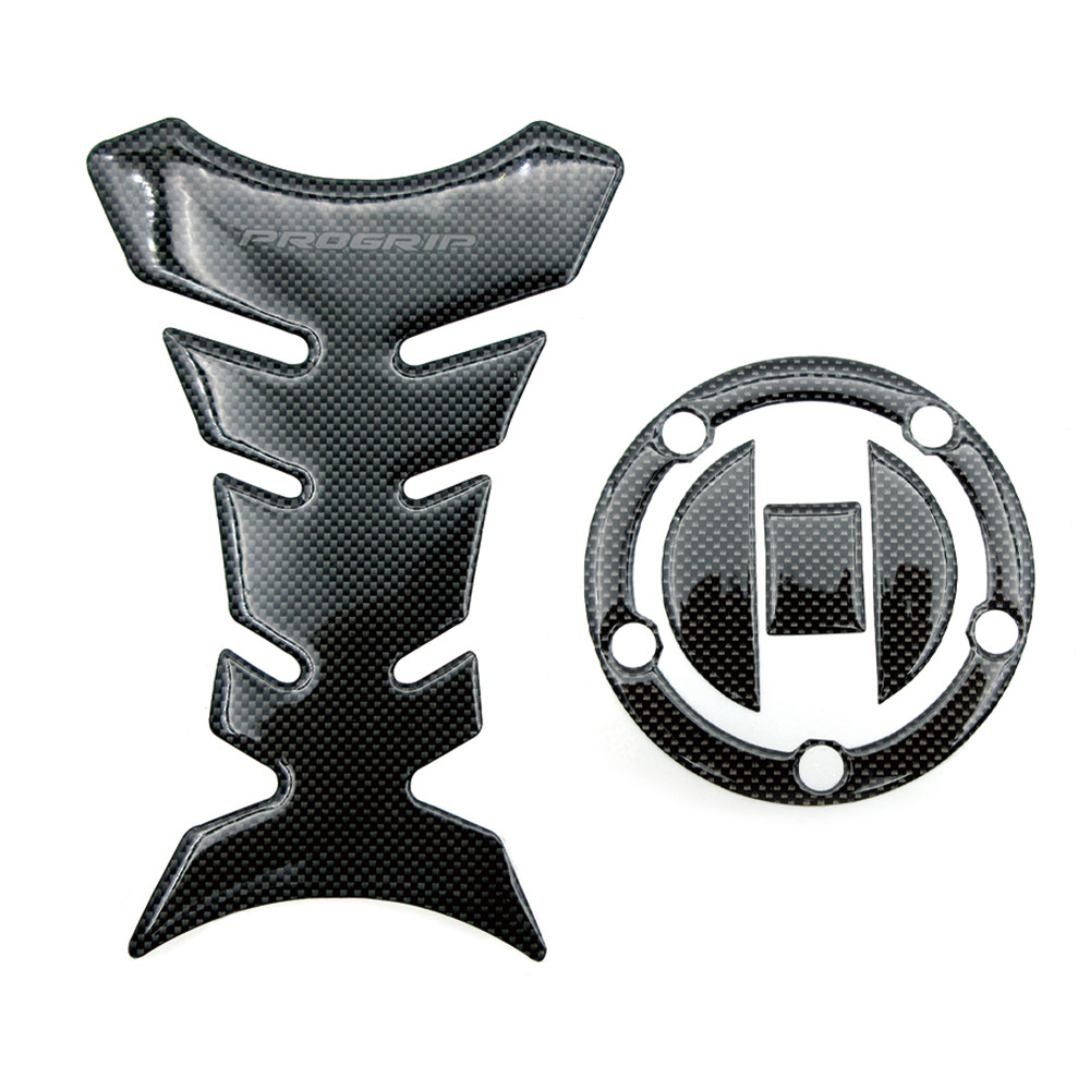 Handle Yoke Triple Tree Cover + Fuel Cap Protector For Suzuki GSX-R600/750 K4/K5 – Carbon Fiber Look