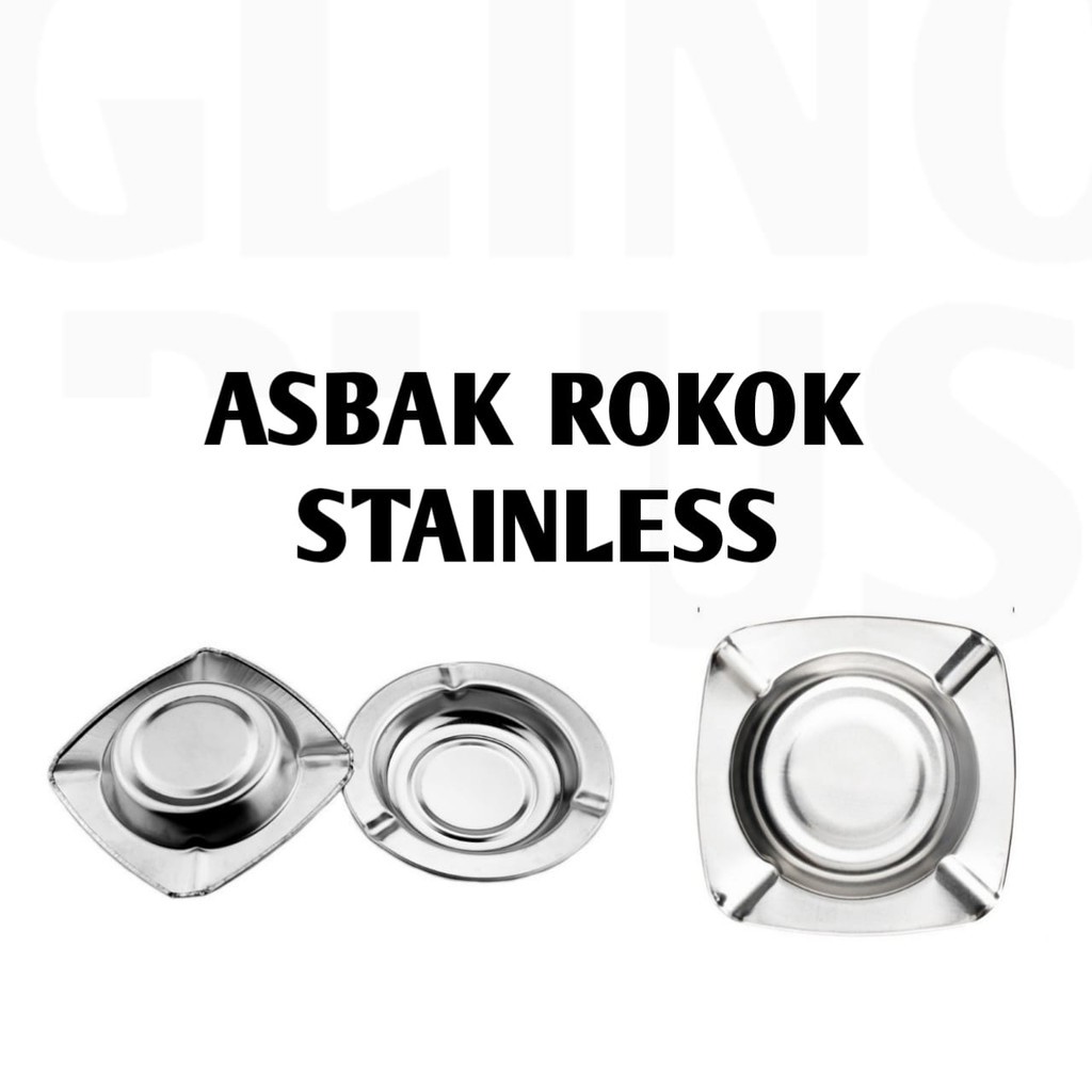 Jual Asbak Rokok Stainless Steel Bulat Murah Ashtray Cigarette Unik ...