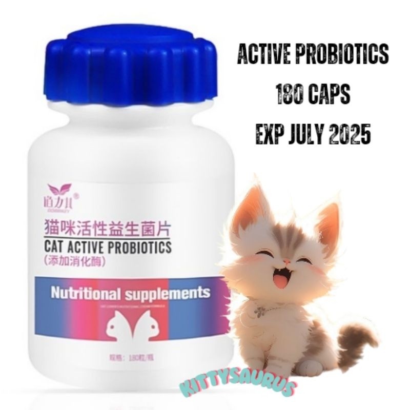 Jual ACTIVE PROBIOTICS FOR CAT ( NUTRITIONAL SUPPLEMENT ) | Shopee ...