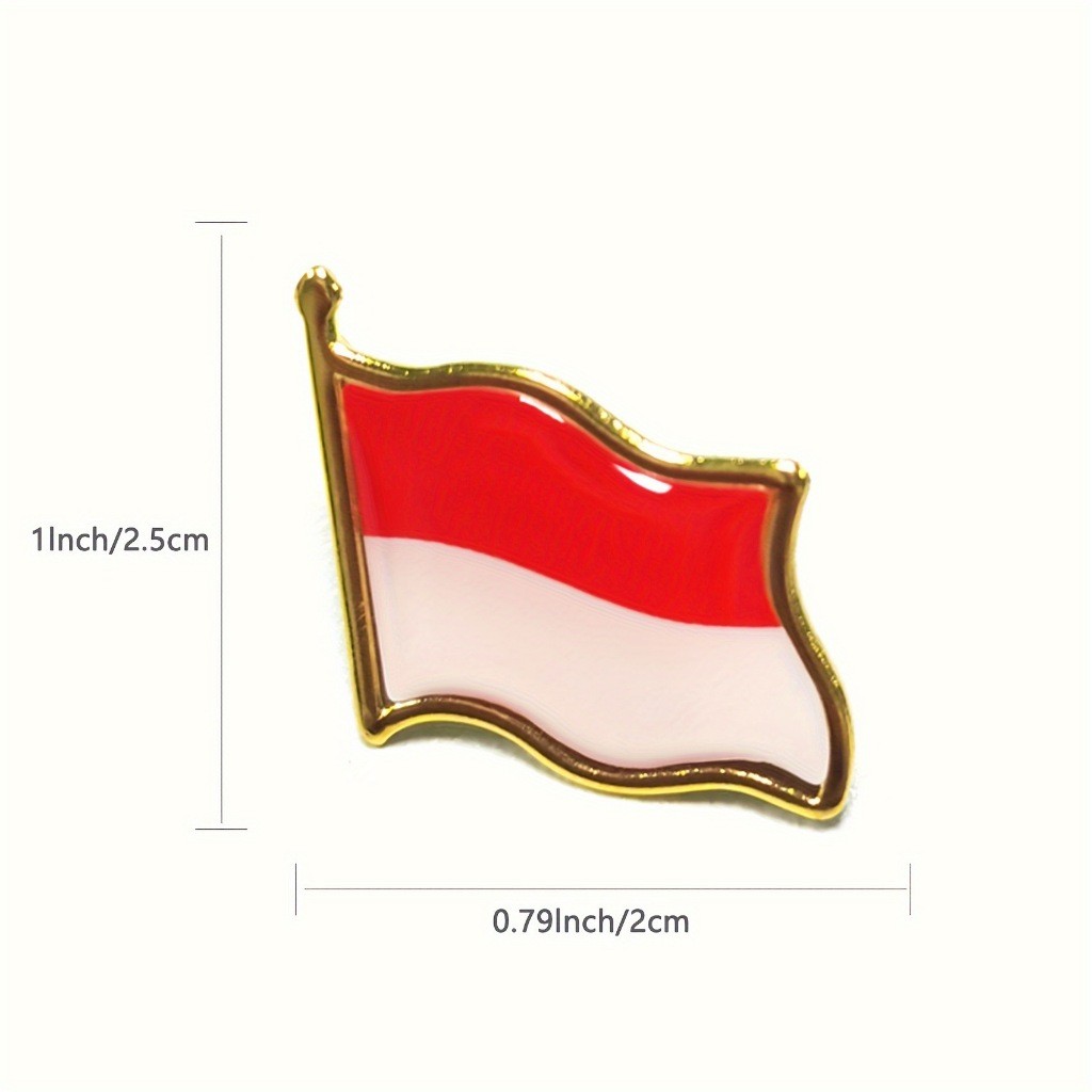 Jual Pin Bendera Indonesia Pin Bendera Merah Putih Pin Bendera Berkibar ...