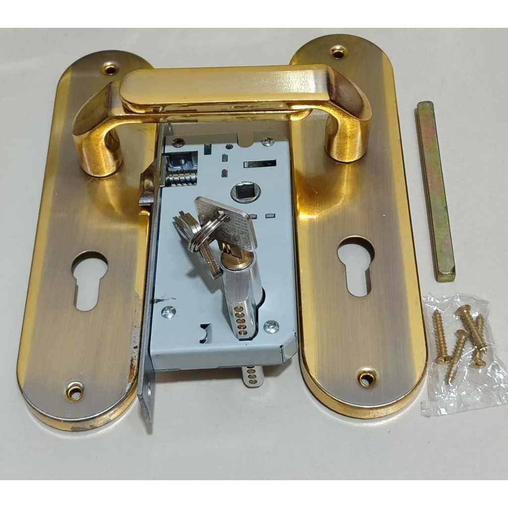 Jual Handle Pintu Komplit Ukuran 20 cm Bulat Kotak HSH | Shopee Indonesia