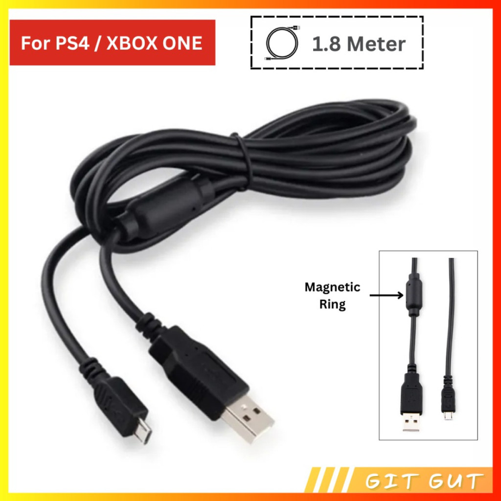 Jual PS4 Xbox One Magnetic Ring Charging Cable Kabel Charger USB ...