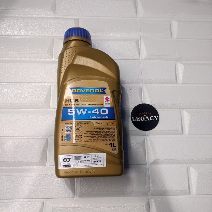 Jual Oli Mesin RAVENOL 5W40 1 Liter HCS | Shopee Indonesia
