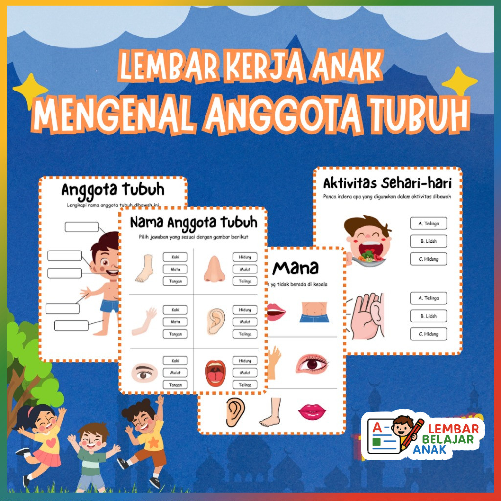 Jual Cetak Full Color 100 Lembar Belajar Anak Menge…