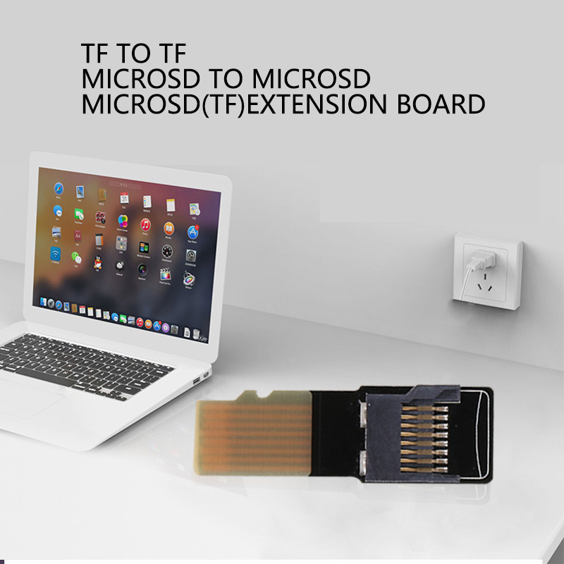 Jual Micro SD TF Memory Card Male to Female Extension Adapter Extender ...