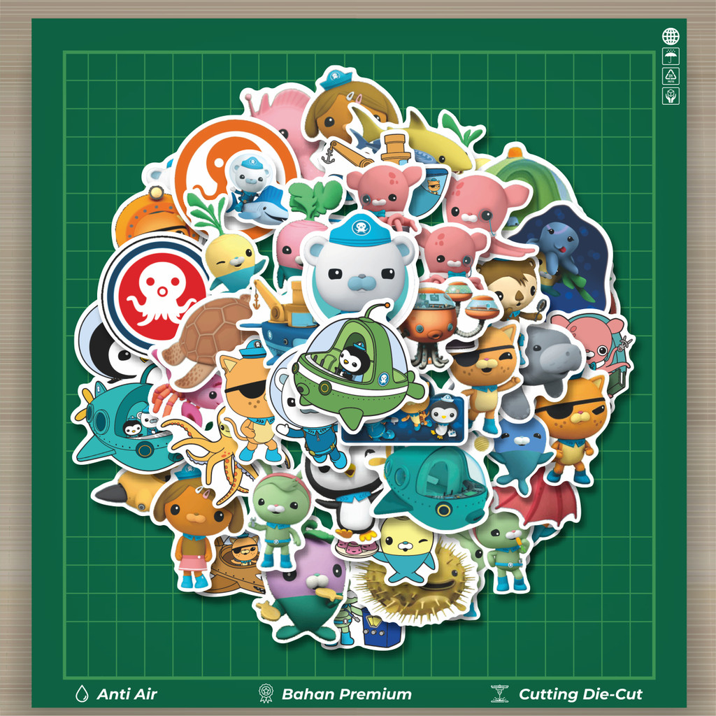 Jual HOT 50 PCS STIKER Stiker Kartun Octonauts Stiker Fashion Cars ...